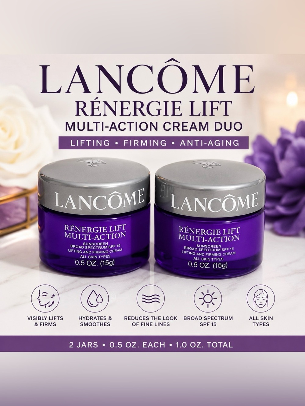 Lancôme Rénergie Lift multi-action SPF 15 lifting and firming cream (1oz total)